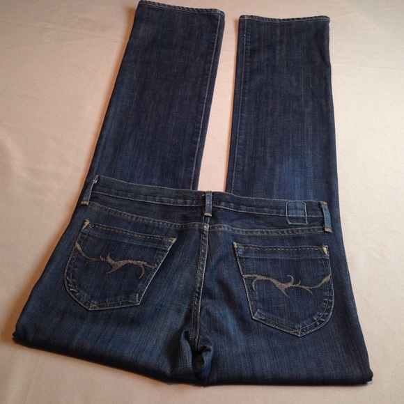 GOLD SIGN STRAIGHT JEANS STRETCH CONFY MADE IN USA - Picture 3 of 4